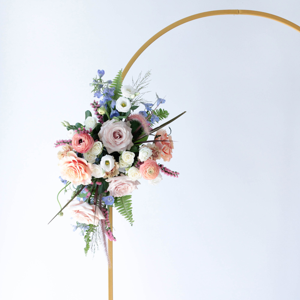 floral swag for wedding arch
