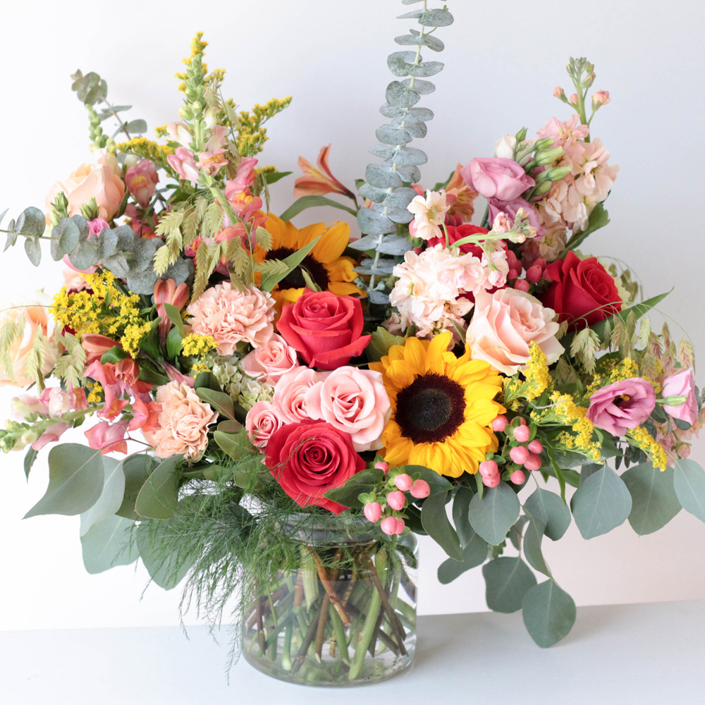 Large Glass Centerpiece